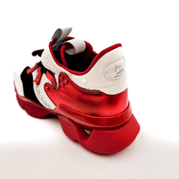Christian Louboutin Red Runner Designer Sneakers Shoes EU 42.5 - Picture 8 of 12